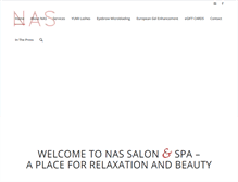 Tablet Screenshot of nassalonandspa.com